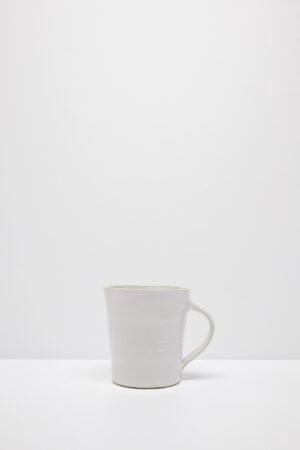 White handmade mug by Kitty Ward Pottery Salcombe Devon