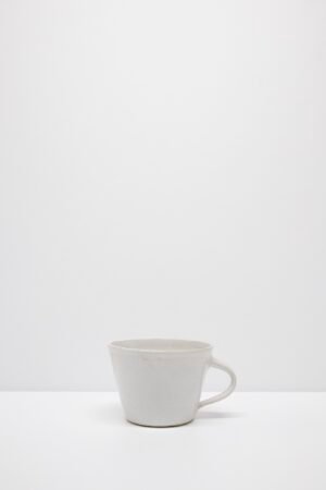 White handmade cup by Kitty Ward Pottery Salcombe Devon