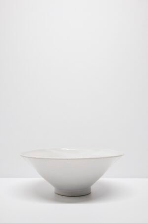 White handmade bowl by Kitty Ward Pottery Salcombe Devon
