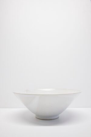 White handmade bowl by Kitty Ward Pottery Salcombe Devon