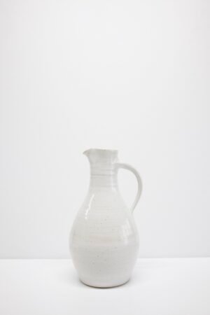 White handmade jug by Kitty Ward Pottery Salcombe Devon